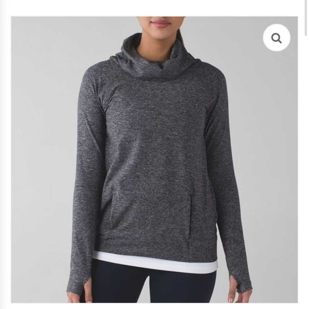 Lululemon Athletica Women's Make A Move Long Sleeve in Heathered Black